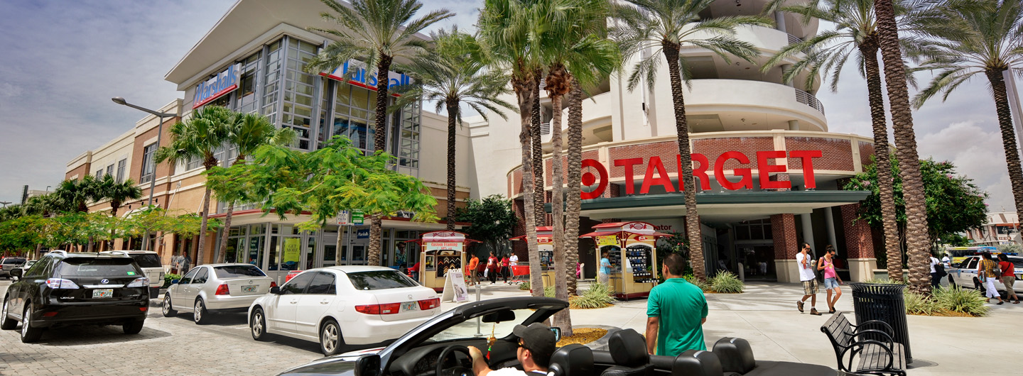 the shops at midtown miami entrance and parking
